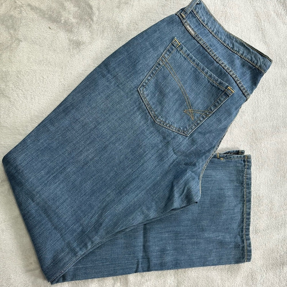 Cinch Kylie Jeans Women's Plus 34/17R Medium Wash Boot‎ Cut Kick Slit Western